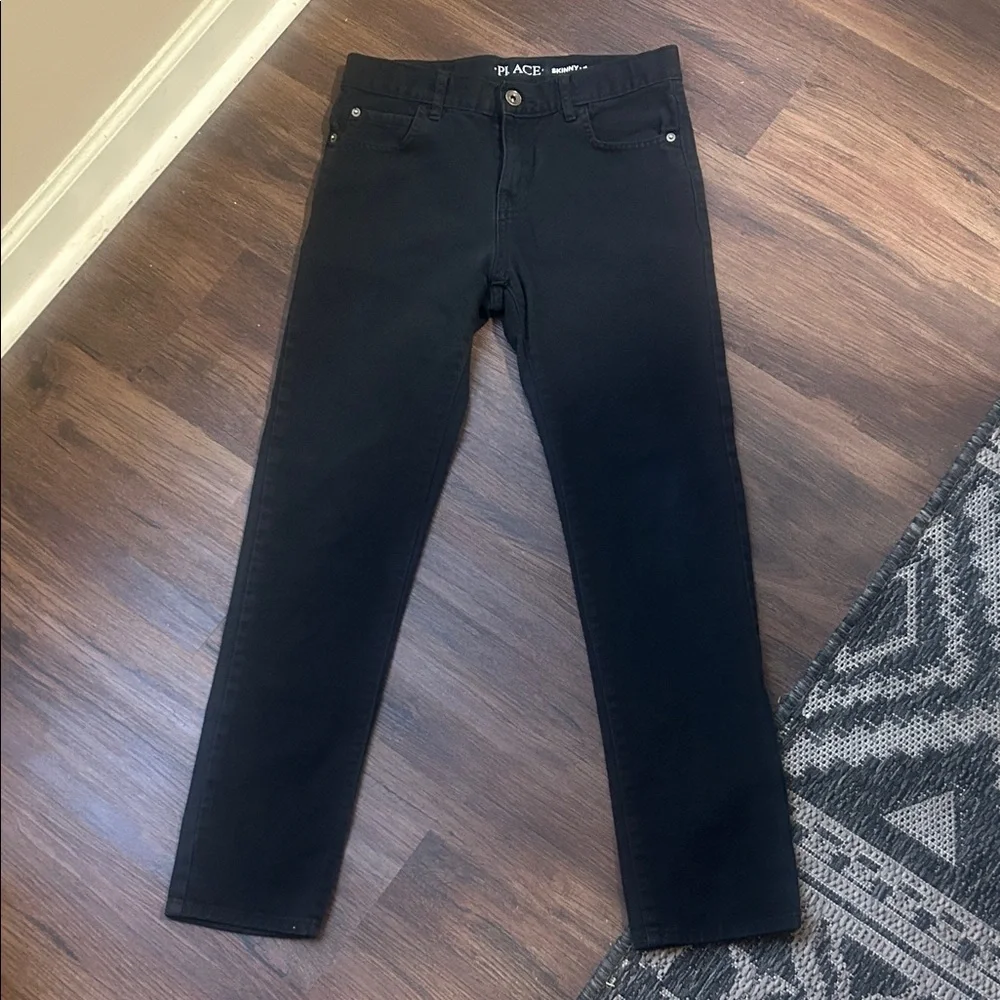 The Children's Place black adjustable skinny jeans, like new size 12
